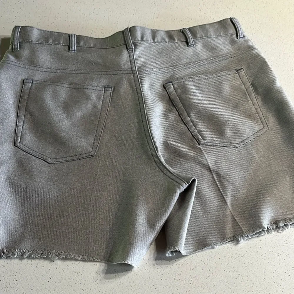 Haband Vintage Fit-Forever Classic Gray Cut Off Shorts Tagged 34 Fit 32